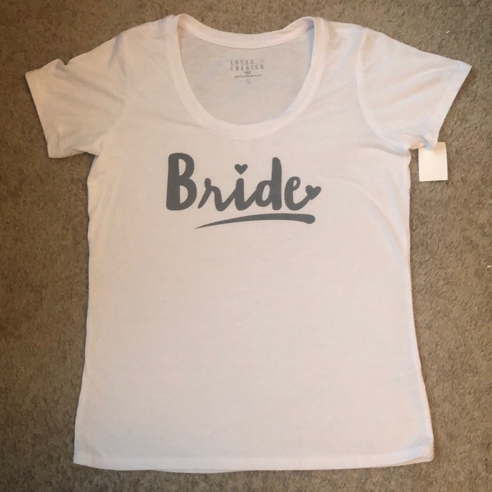 Short sleeve bride shirt